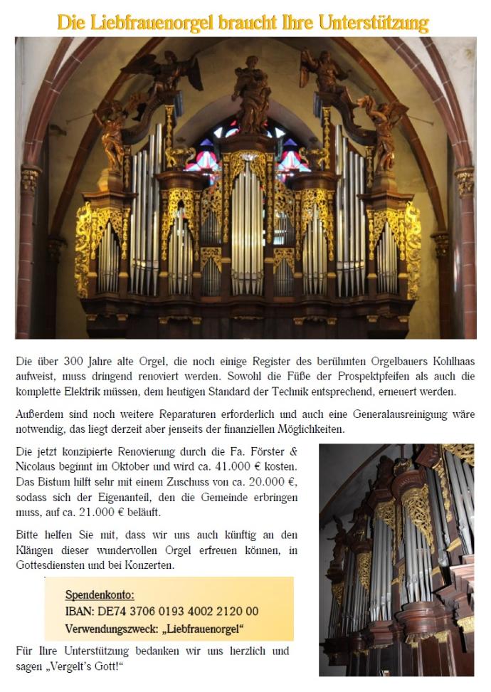 Plakat Orgel (c) red