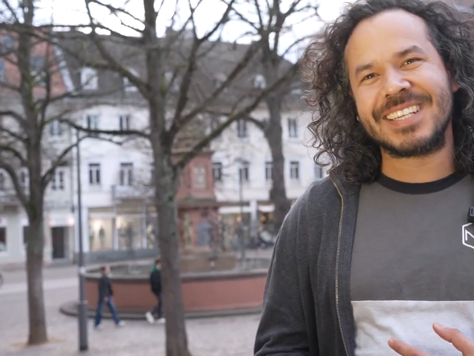 Als Jesusdarsteller bei der Via Crucis in Bensheim