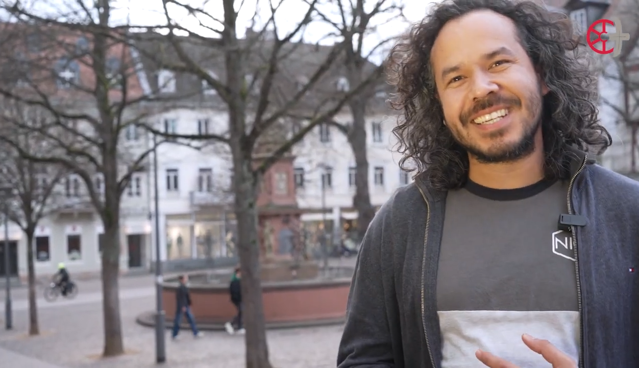 Als Jesusdarsteller bei der Via Crucis in Bensheim (c) Bistum Mainz | Emmel/Herget