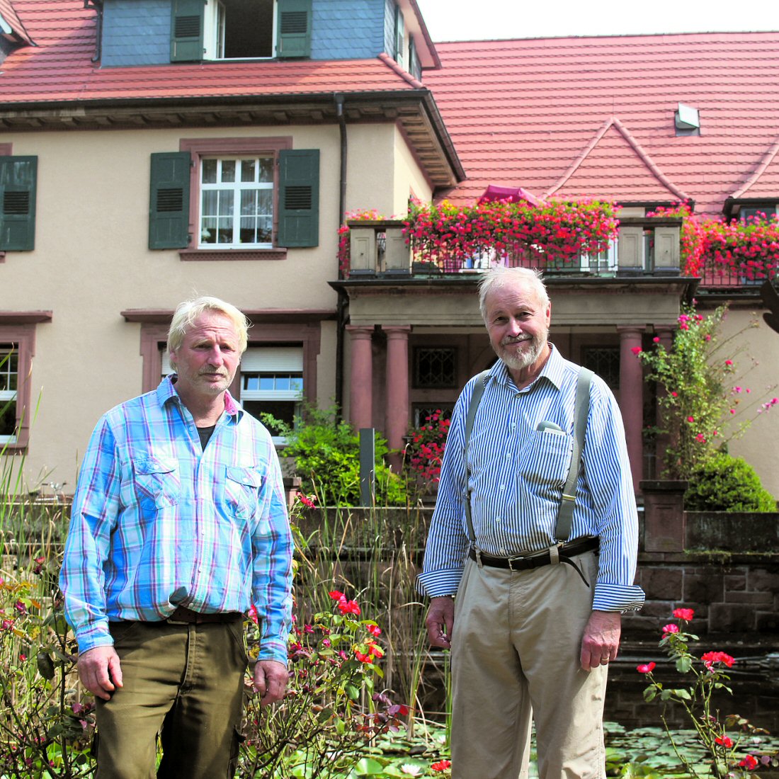 Die Schöpfung bewahren wollen sie: der Gärtner Rudolf Rodenheber (links) und der Nabu-Vorsitzende Stephan Schäfer. Und das, so die beiden, sei alles andere als Routinearbeit Foto: Kathrin Wesolowski