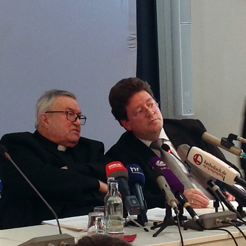Pressekonferenz mit Kardinal Lehmann (c) Bistum Mainz