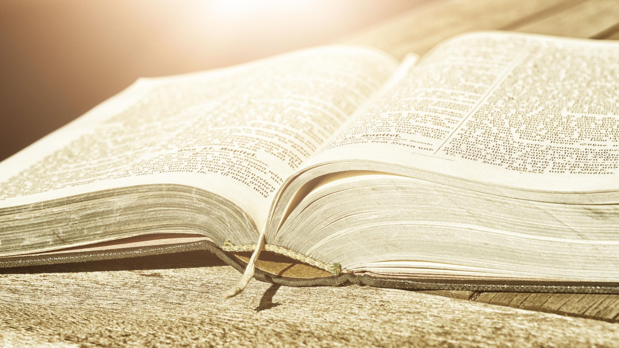 Geöffnete Bibel