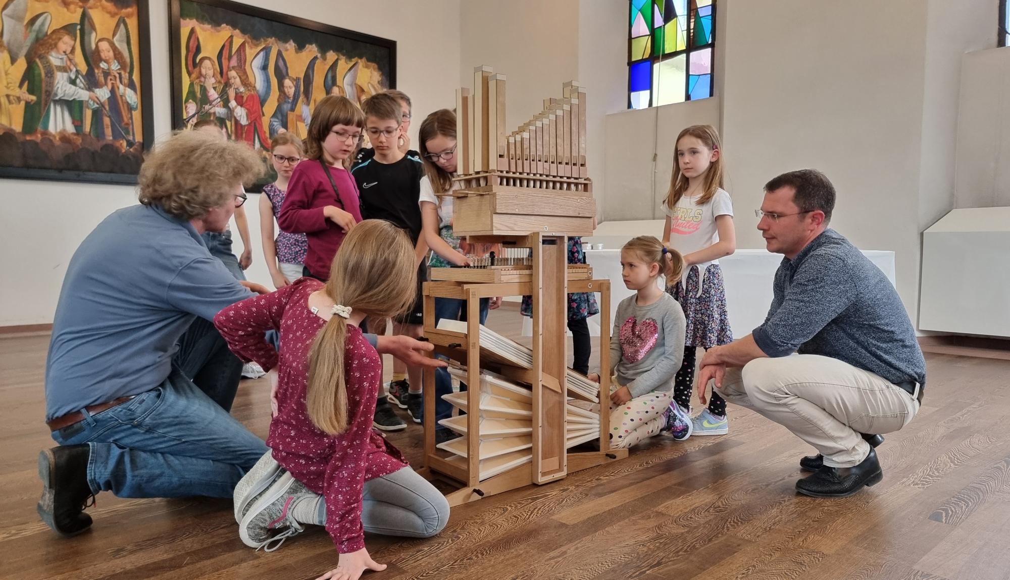 Die Bausatzorgel im Kirchenmusikalischen Institut (c) Bistum Mainz / S. Herget