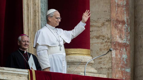 2025: Papst Leo XIV. beim Regina Coeli am 11. Mai 2025
