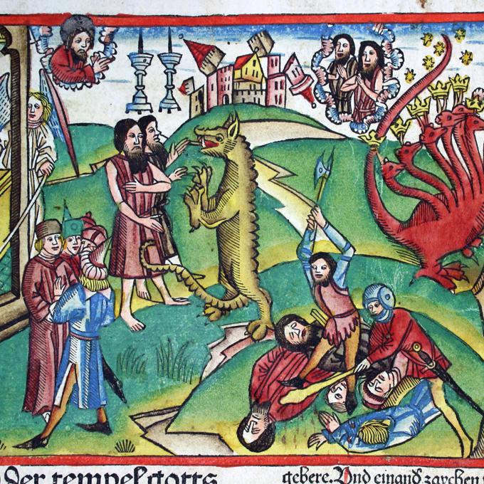 Martinusbibliothek, Ausstellung Monster und Drachen