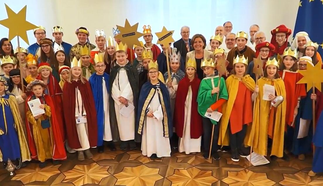 Sternsinger in der Mainzer Staatskanzlei (c) Bistum Mainz