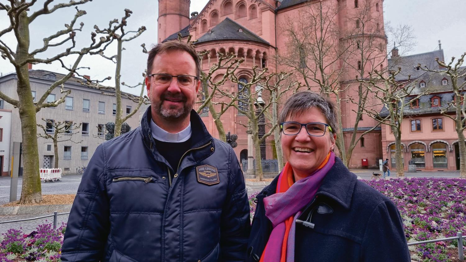 Mathias Berger und Christine Schardt (c) Bistum Mainz/ Melissa Krost