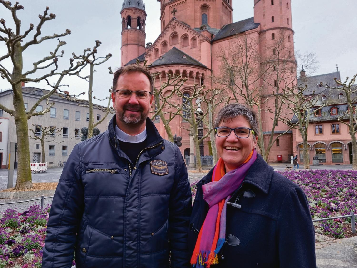 Mathias Berger und Christine Schardt (c) Bistum Mainz/ Melissa Krost
