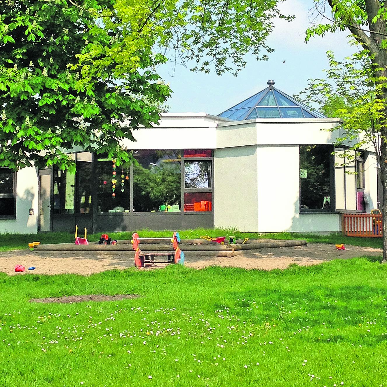 Die katholische Kindertagesstätte Regenbogen in Osthofen hat Platz für 125 Kinder, darunter 35 Kinder unter drei Jahren
