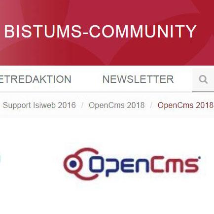 OpenCms für Community bistummainz.de
