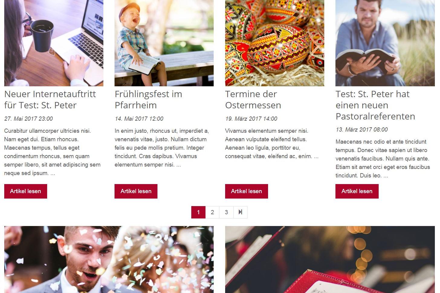Testseite OpenCms (c) Bistum Mainz