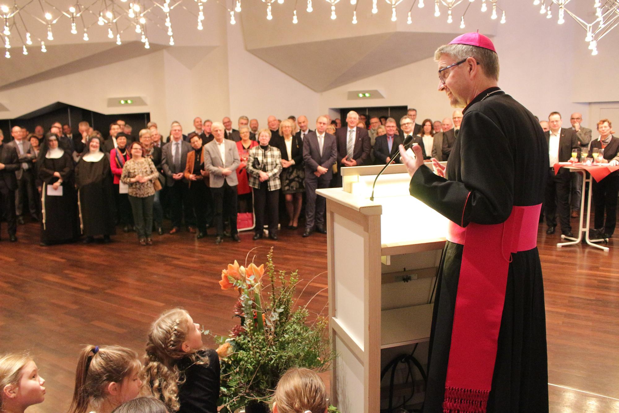 Mainz, 11. Januar 2020: Rund 220 Gäste waren zum Neujahrsempfang des Bistums Mainz mit Bischof Peter Kohlgraf im Erbacher Hof gekommen. (c) Bistum Mainz / Blum
