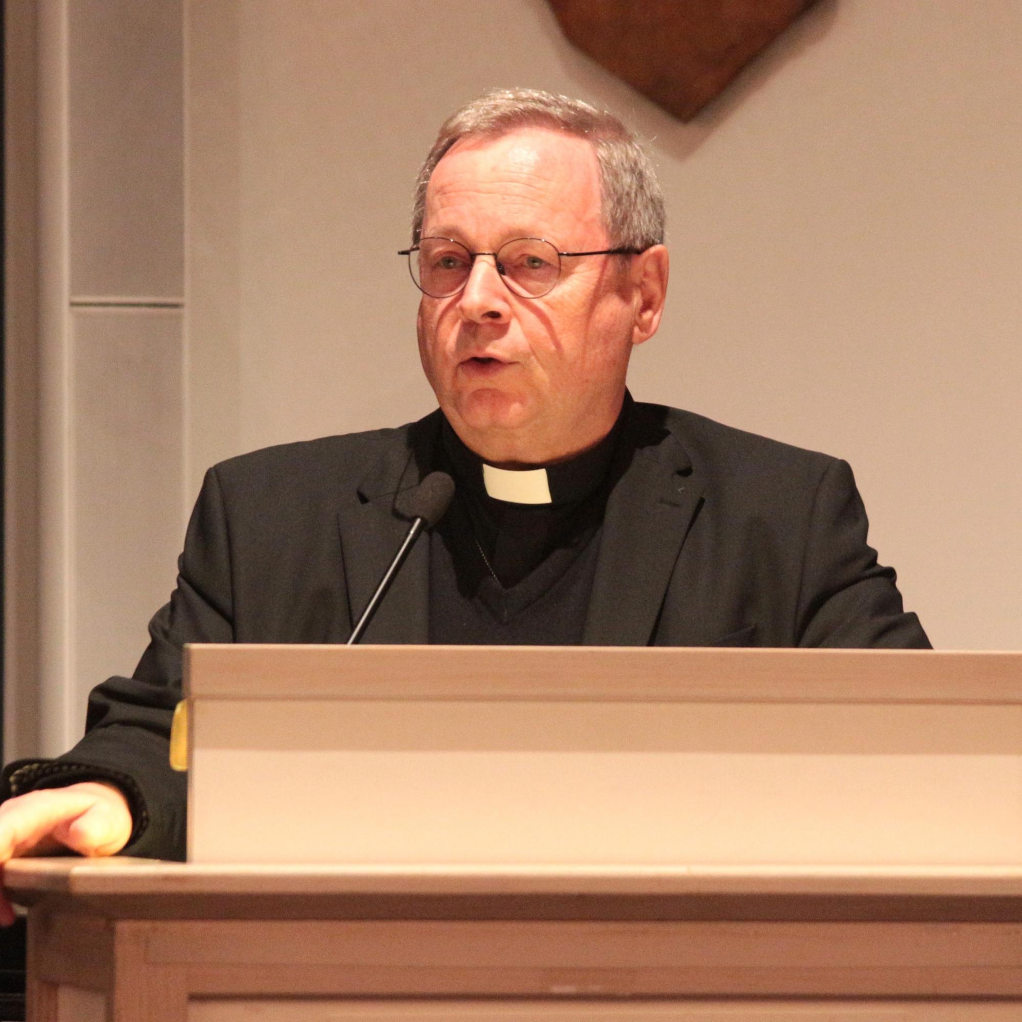 Mainz, 11. November 2025: Bischof Georg Bätzing bei seiner Ansprache zum diesjährigen St. Martinsempfang.