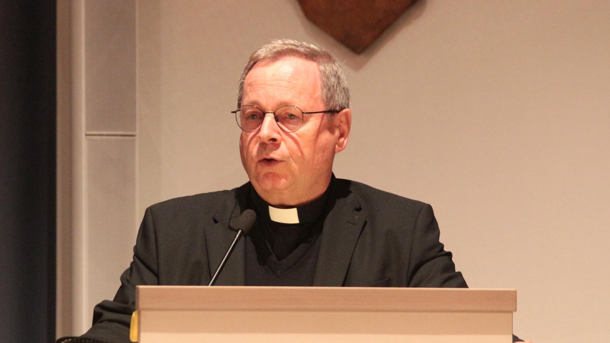 Mainz, 11. November 2025: Bischof Georg Bätzing bei seiner Ansprache zum diesjährigen St. Martinsempfang.