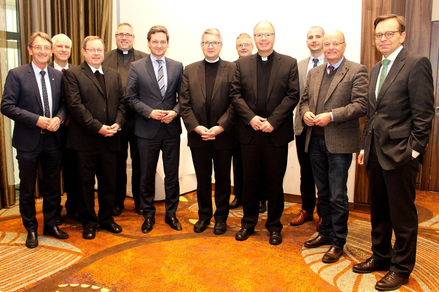 Mainz, 23. Januar 2019: Vertreter der CDU-Landtagsfraktion in Rheinland-Pfalz haben sich zum Spitzengespräch mit Vertretern der Katholischen Kirche zusammen gekommen. (c) Bistum Mainz / Blum