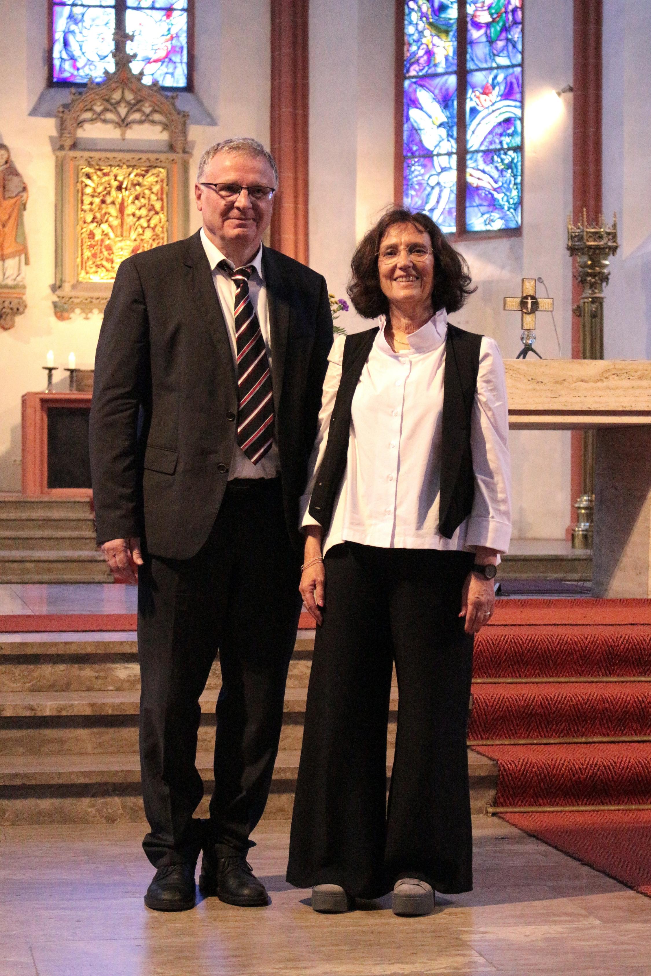 Mainz, 19. Juni 2024: Verabschiedung von der KBS Mainz für Jürgen Weiler und Diana Lauff.