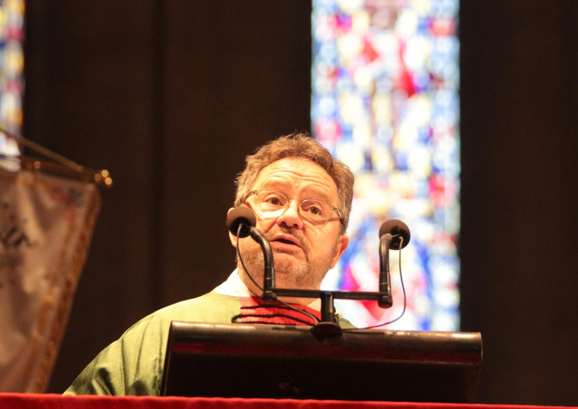 Mainz, 2. März 2025:Predigt von Domdekan Henning Priesel beim Gardegottesdienst im Mainzer Dom. (c) Bistum Mainz / Blum