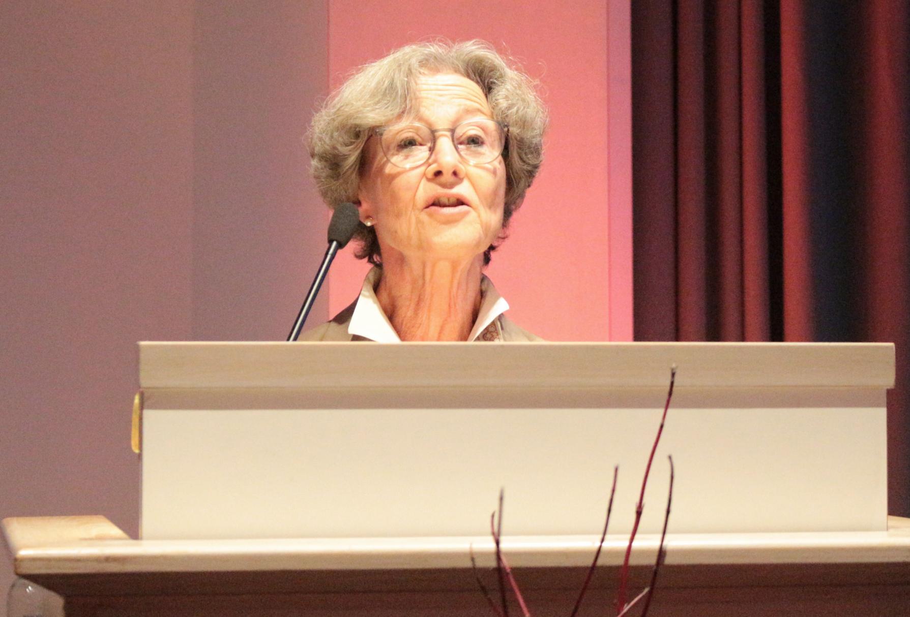 Mainz, 16. November 2025: Dr. Susanne Barner bei ihrer Ansprache zur diesjährigen Martinusvesper. (c) Bistum Mainz / Blum