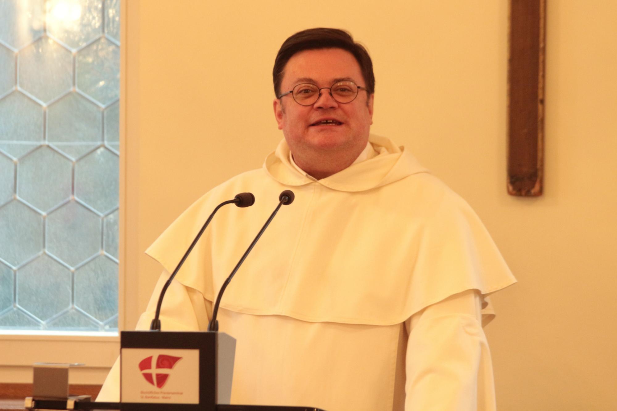 Mainz, 2. Februar 2026: P. Elias Füllenbach OP bei seinem Vortrag zum 