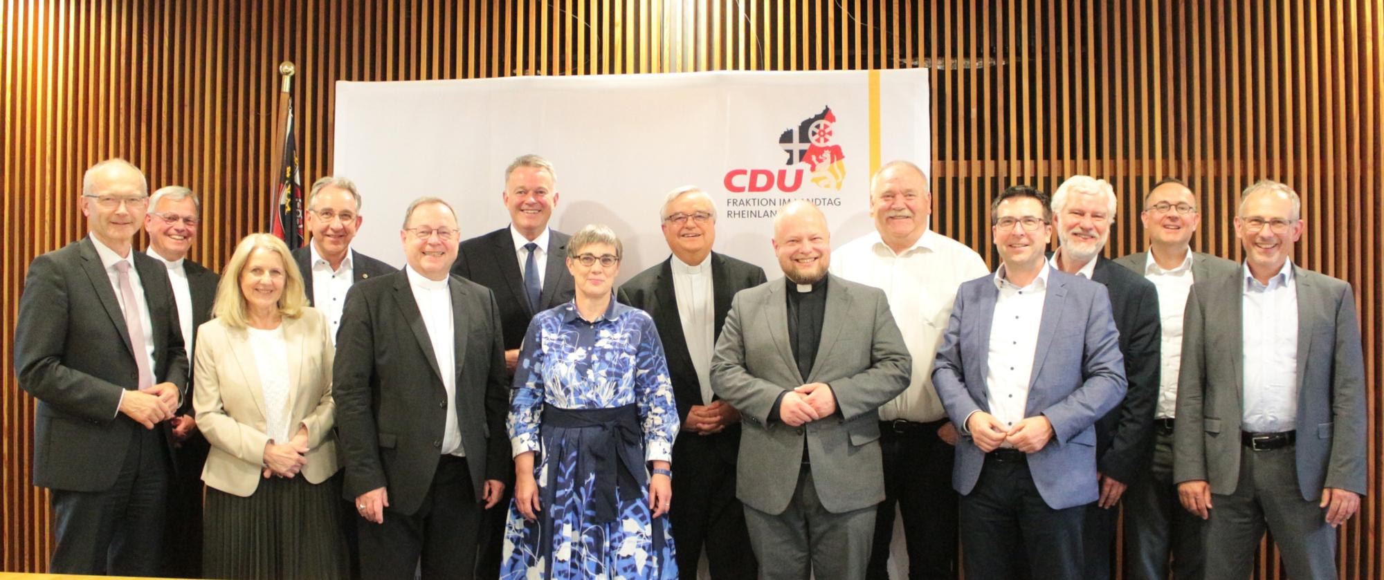 Spitzengespräch zwischen der CDU-Fraktion in RLP und Vertretern der rheinland-pfälzischen Diözesen.