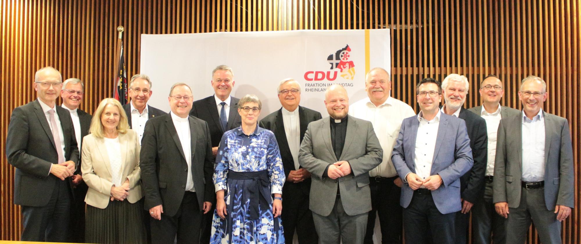 Spitzengespräch zwischen der CDU-Fraktion in RLP und Vertretern der rheinland-pfälzischen Diözesen. (c) Bistum Mainz / Blum