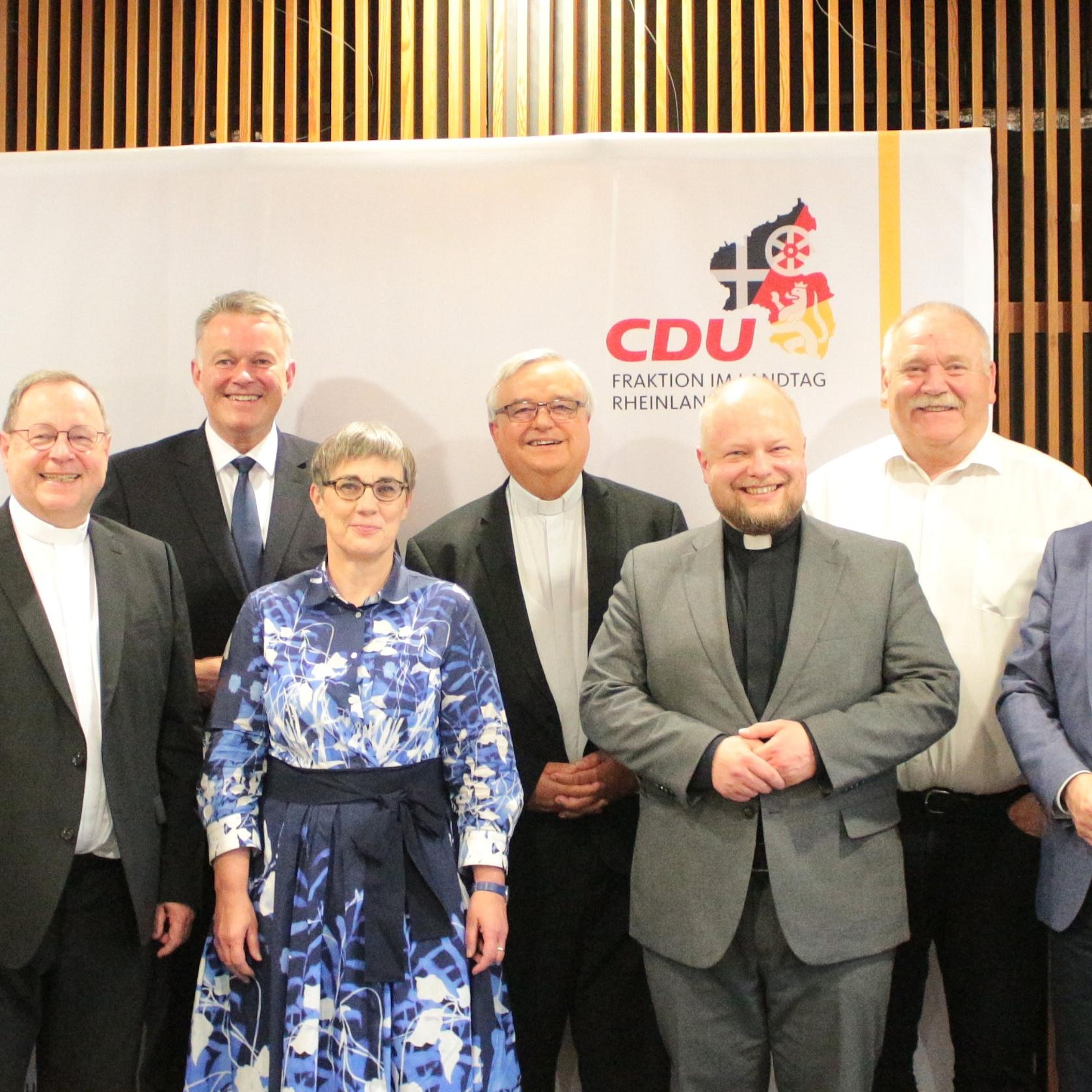 Spitzengespräch zwischen der CDU-Fraktion in RLP und Vertretern der rheinland-pfälzischen Diözesen.