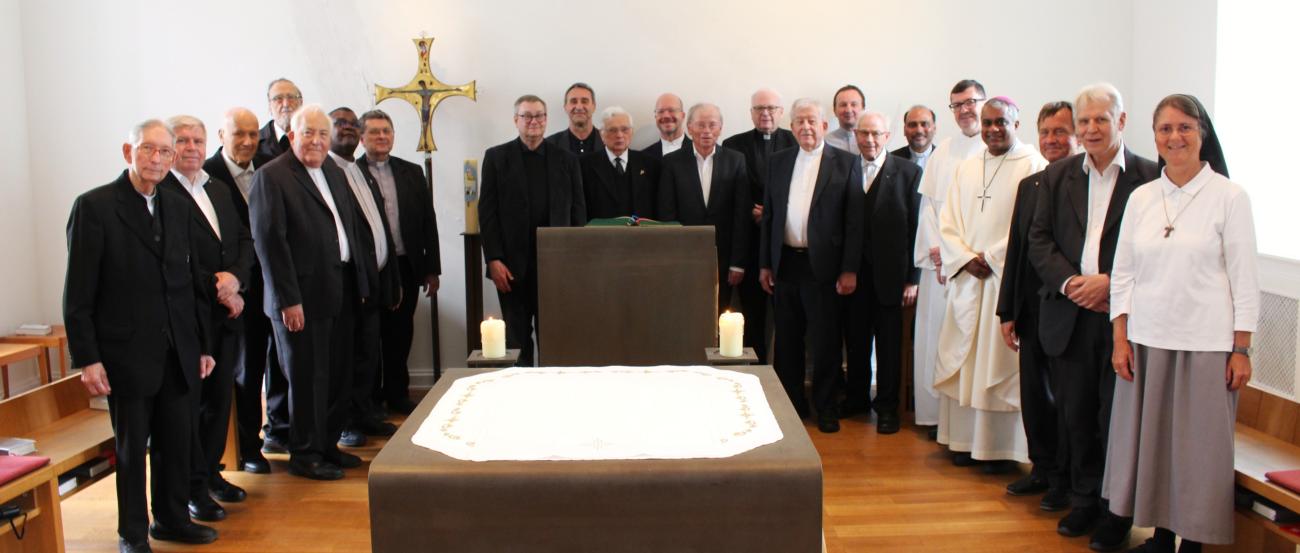 Mainz, 10. Juni 2026: Der Gottesdienst mit Weihbischof Joshy Pottackal für die Weihejubilare in diesem Jahr fand in der Bonifatius-Kapelle des Priesterseminars statt.