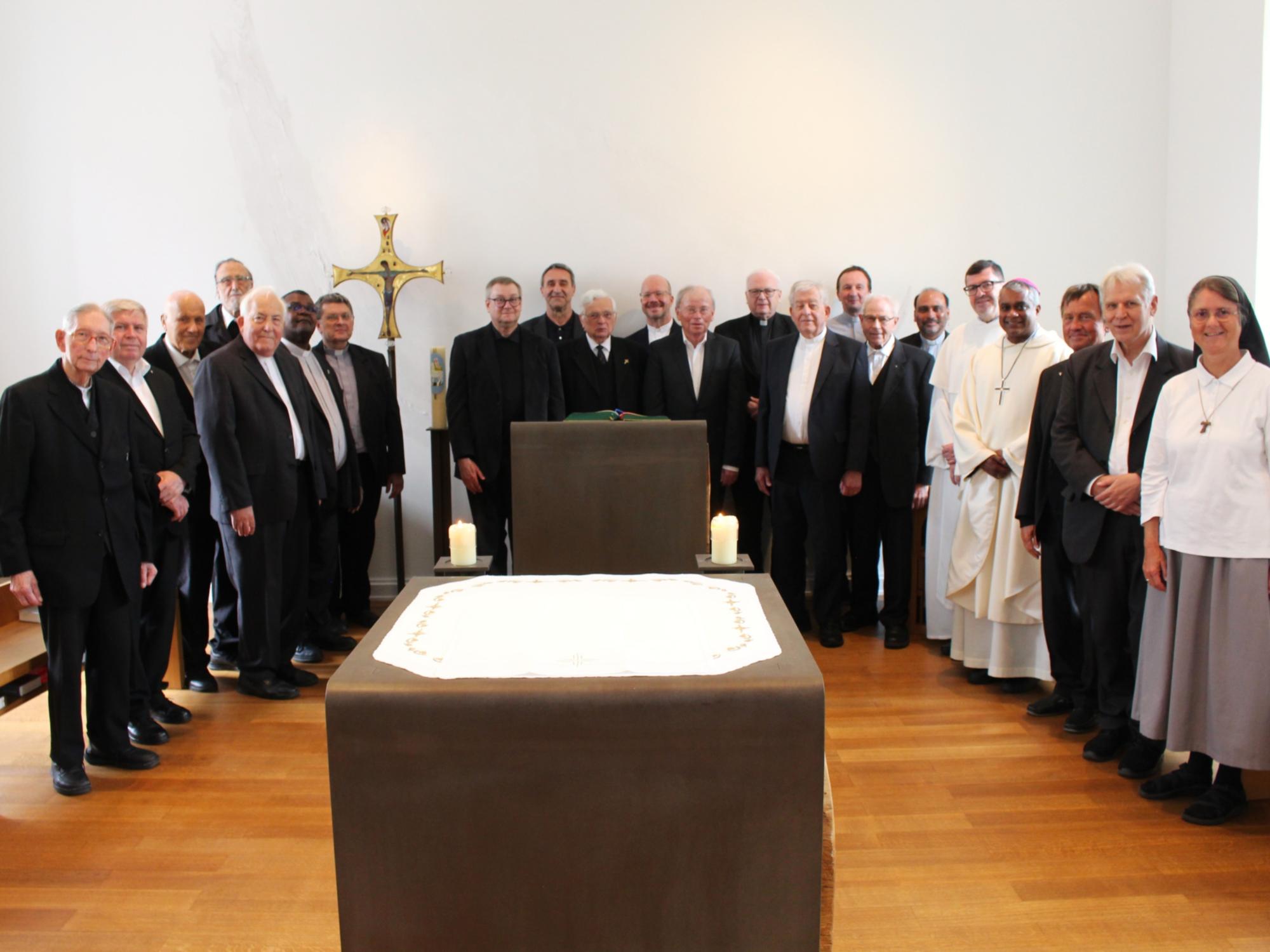 Mainz, 10. Juni 2026: Der Gottesdienst mit Weihbischof Joshy Pottackal für die Weihejubilare in diesem Jahr fand in der Bonifatius-Kapelle des Priesterseminars statt.