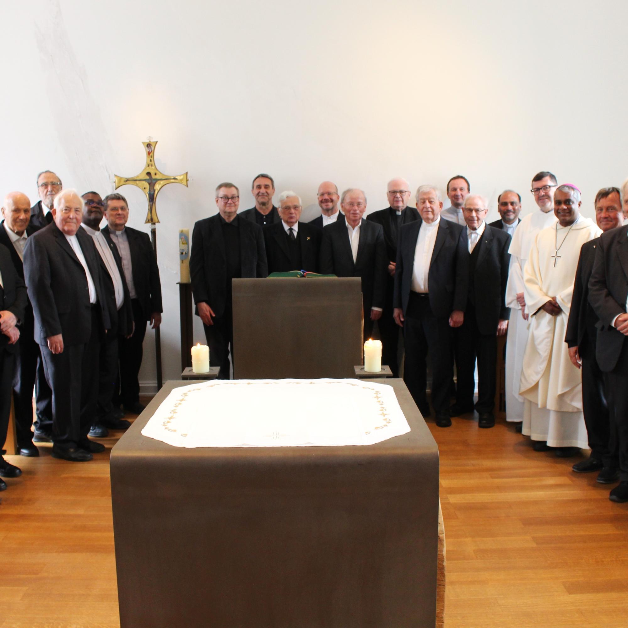 Mainz, 10. Juni 2026: Der Gottesdienst mit Weihbischof Joshy Pottackal für die Weihejubilare in diesem Jahr fand in der Bonifatius-Kapelle des Priesterseminars statt.