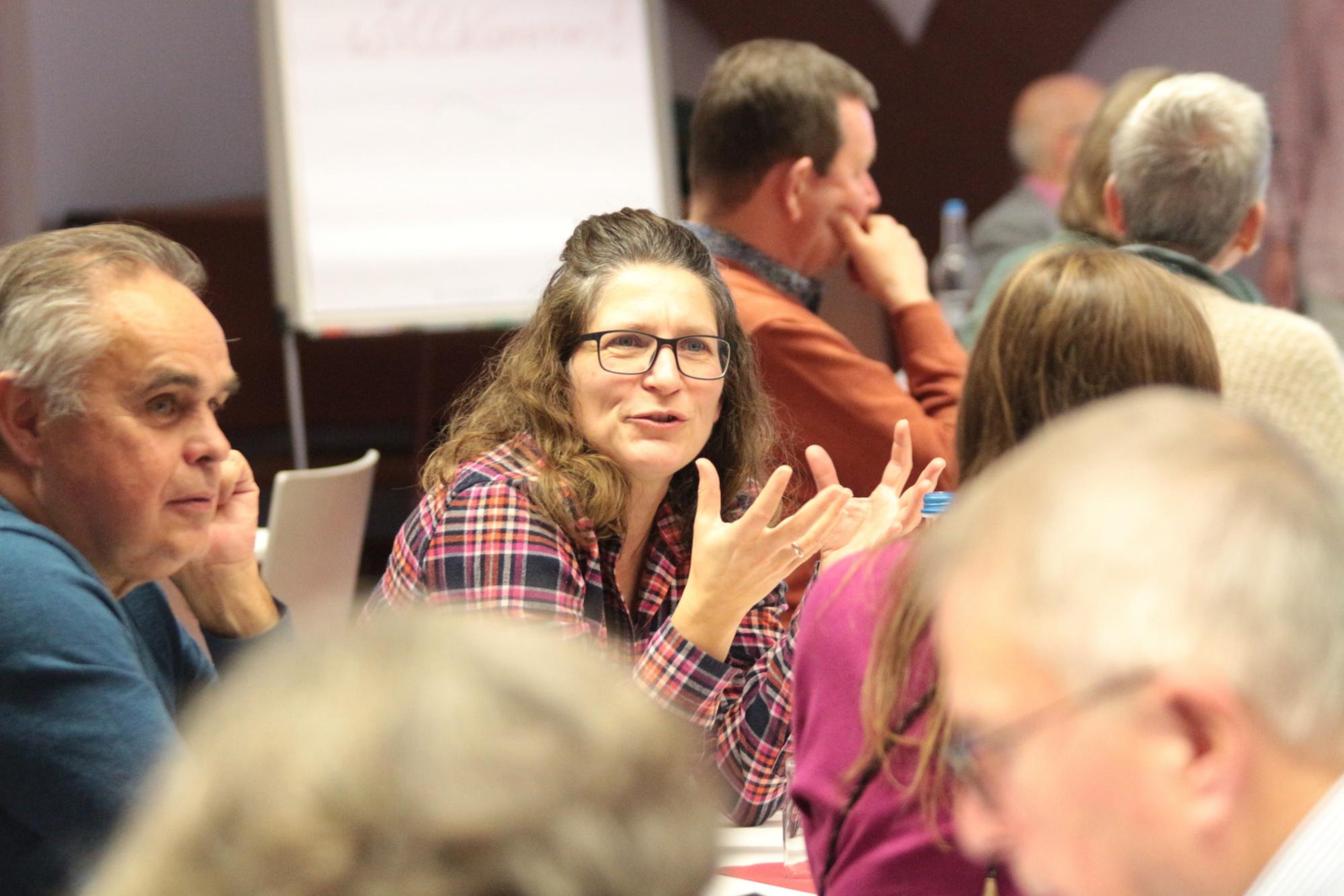 Mainz, 8. November 2025: Austausch beim Rat der Katholikinnen und Katholiken im Erbacher Hof. (c) Bistum Mainz / Blum