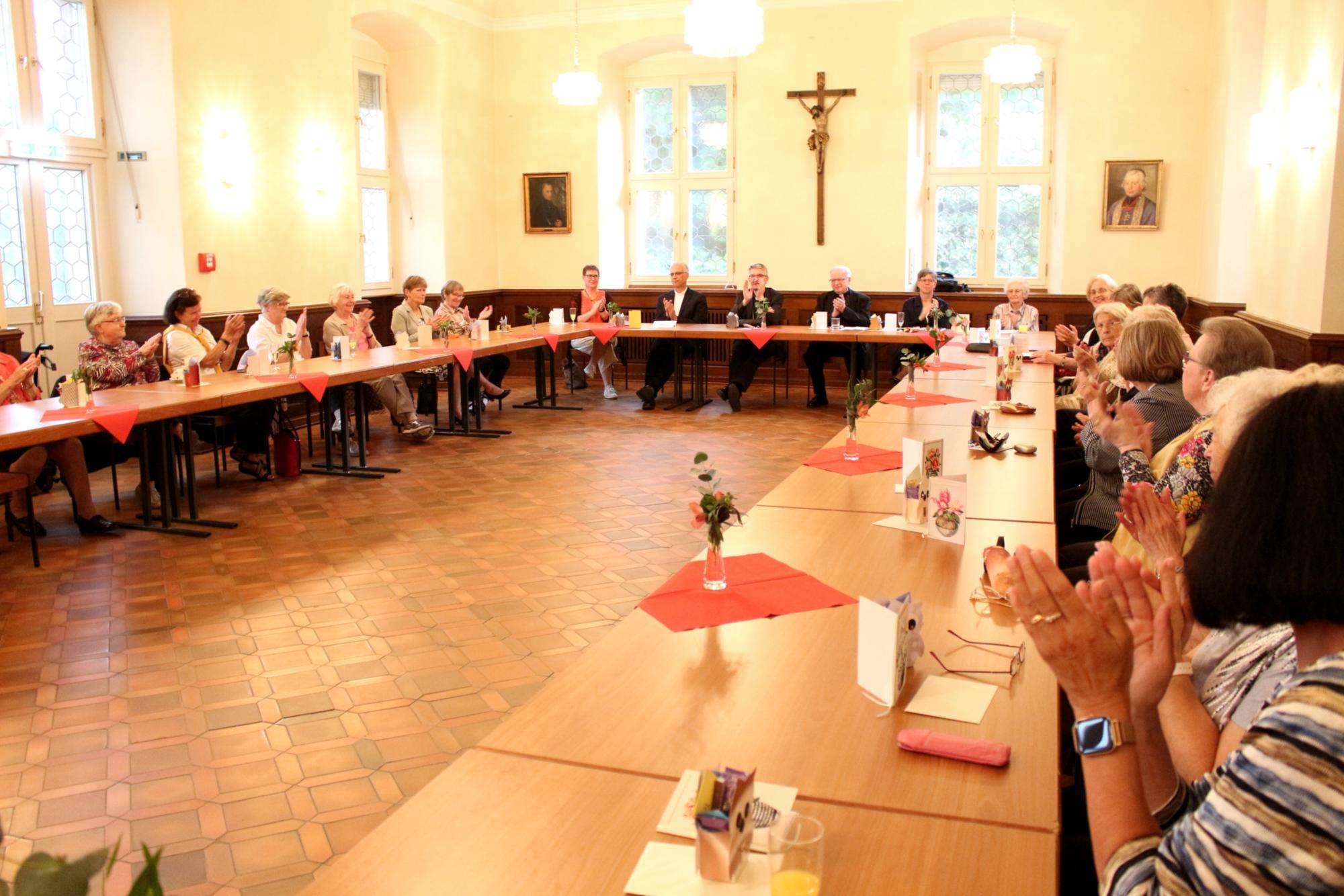 Mainz, 8. Juni 2022: Die Jubiläumsfeier fand in der Aula des Priesterseminars statt. (c) Bistum Mainz / Blum