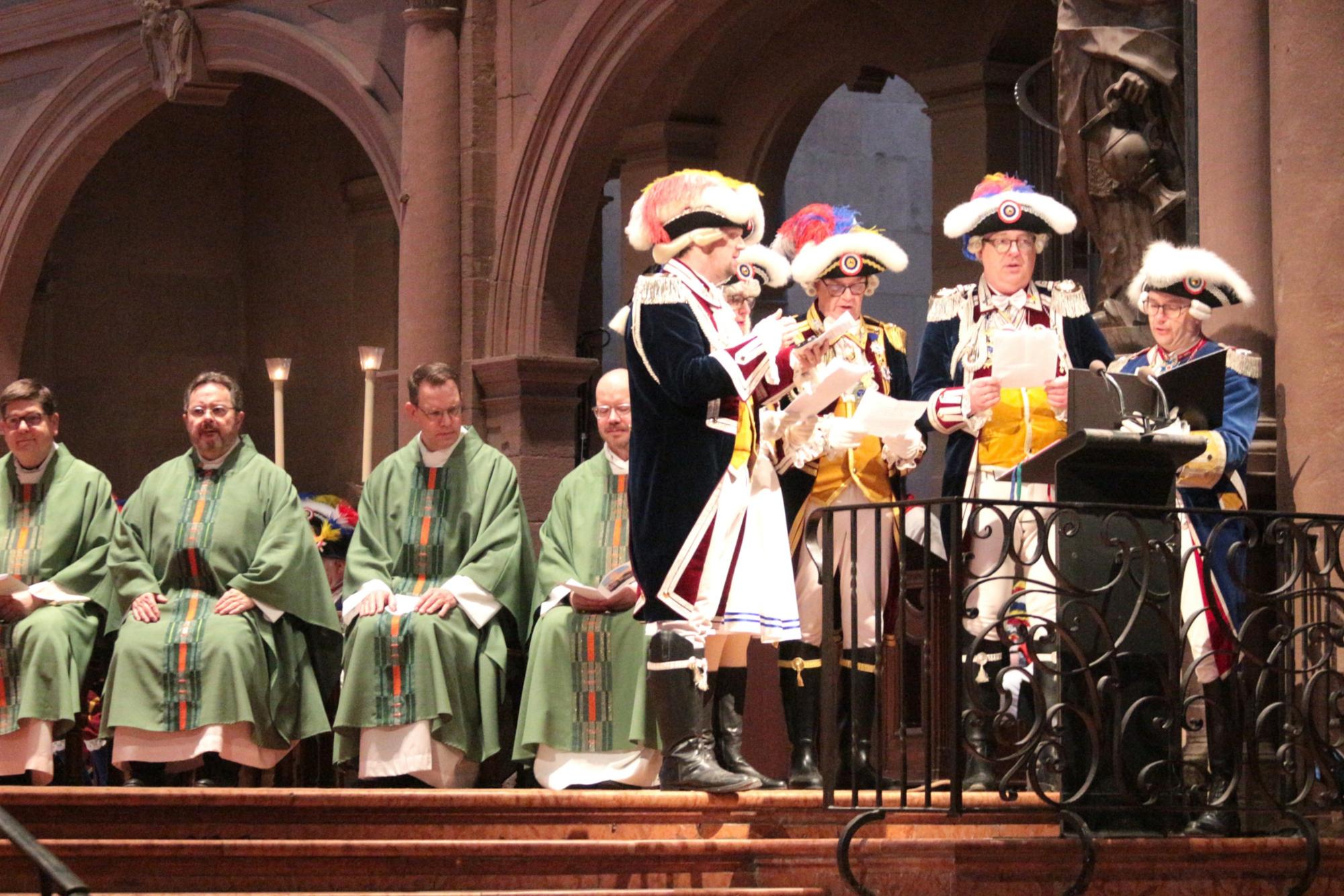 Mainz, 15. Februar 2026: Die Kantoren des Gottesdienstes kamen aus den Mainzer Garden. (c) Bistum Mainz / Blum