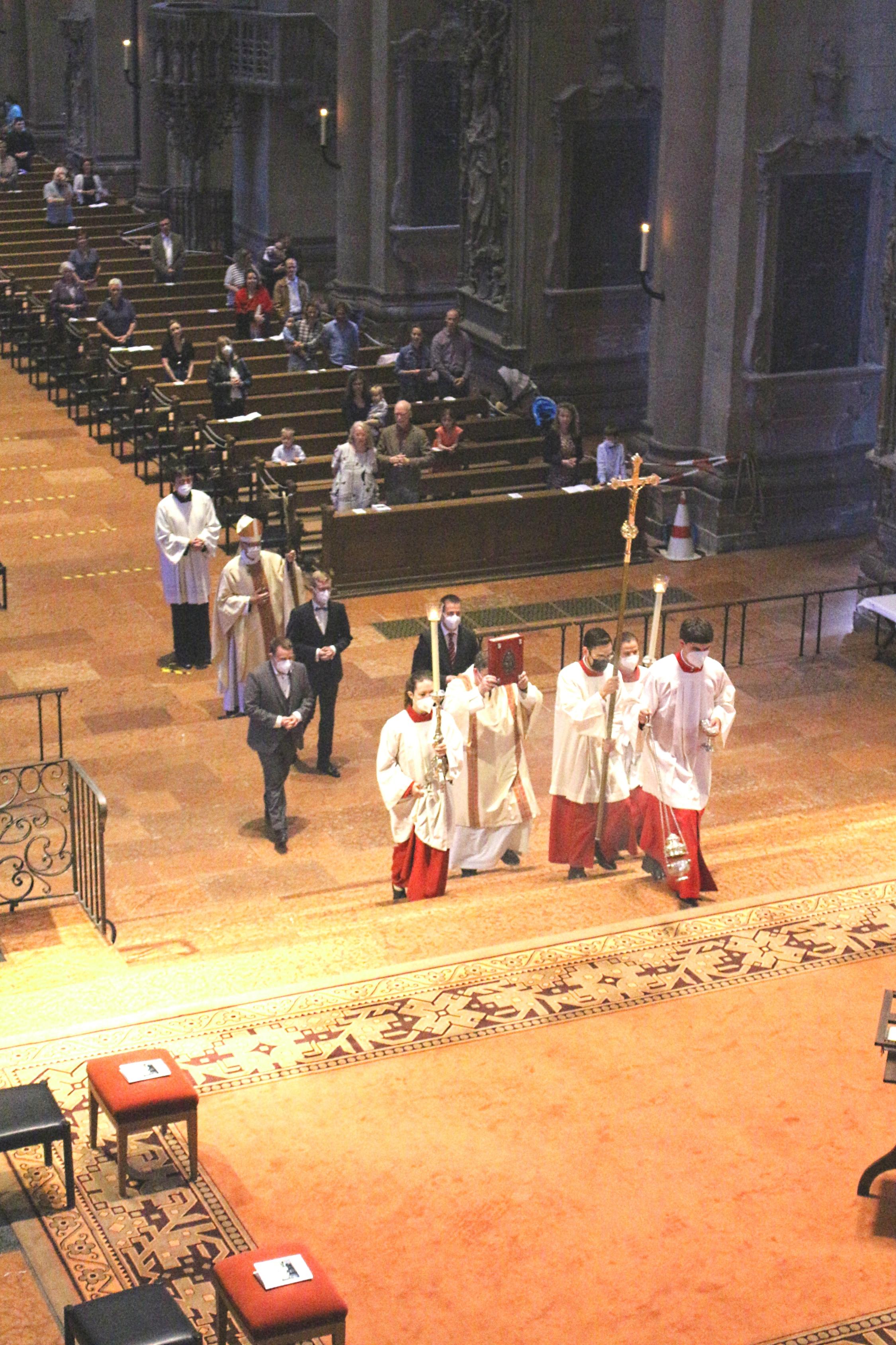 Mainz, 4. September 2021: Der Sendungsgottesdienst für die Pastoralreferenten im Mainzer Dom fand unter Corona-Bedingungen statt.