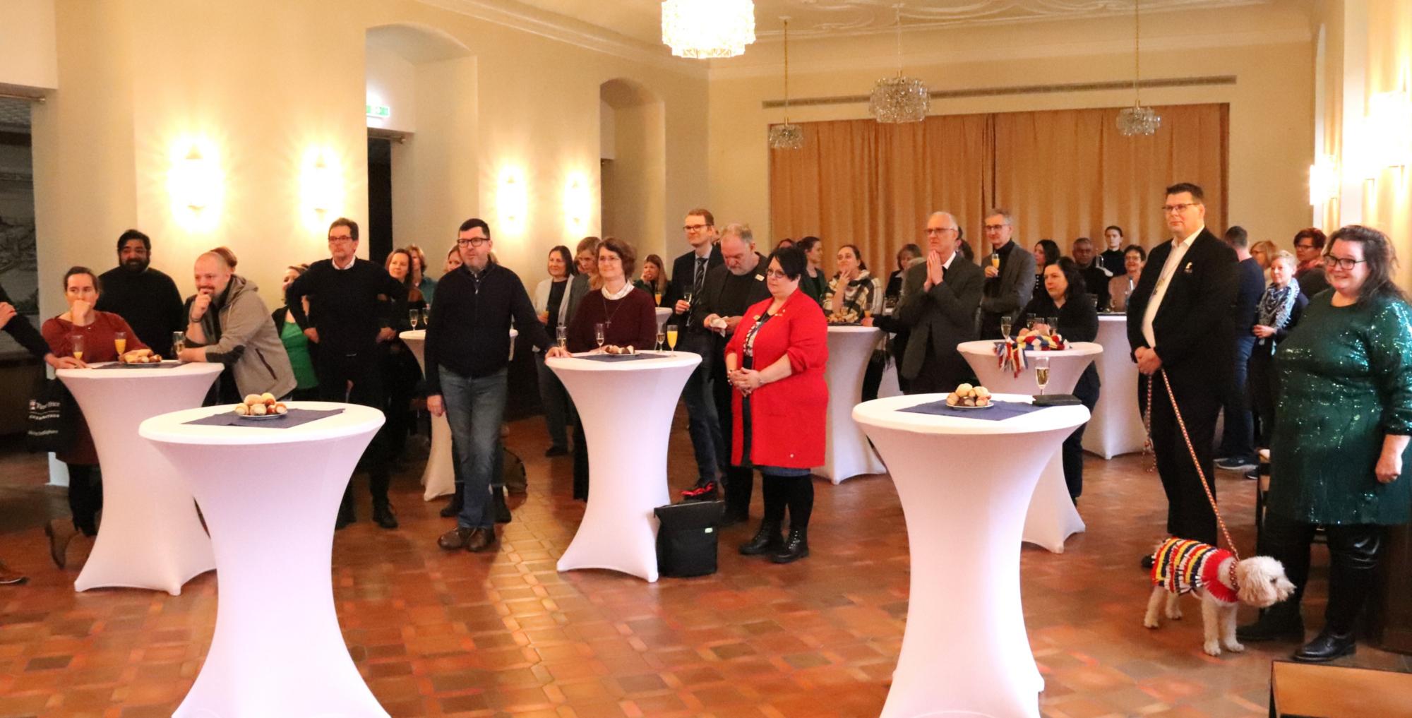 Abschied in der Aula des Mainzer Priesterseminars/Haus der Geistlichen Berufe (c) Bistum Mainz/Hoffmann