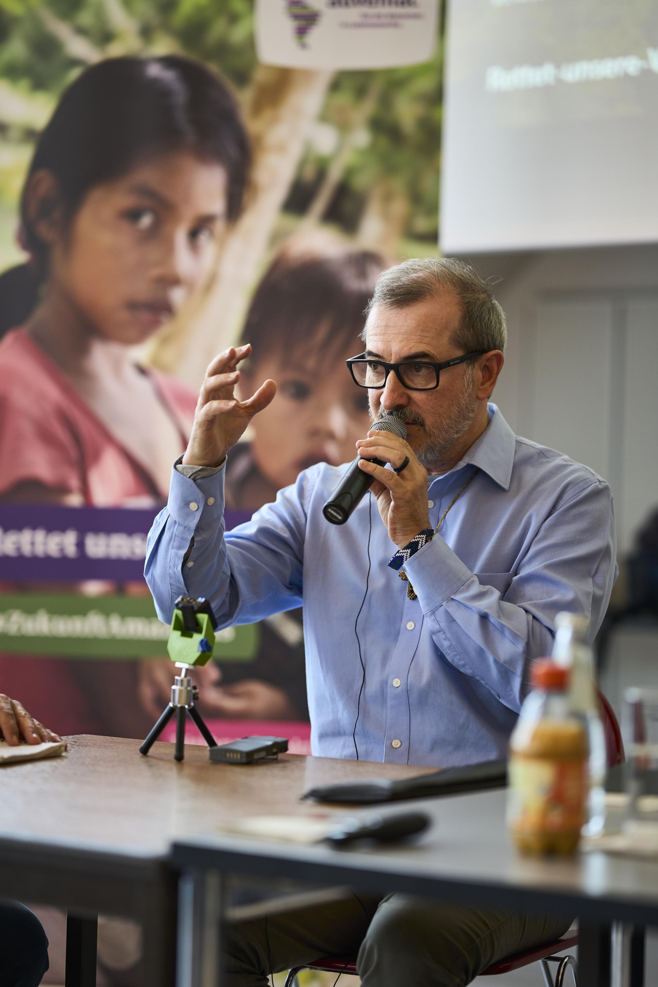 Bischof Dom Vicente Ferreira beim Fachgespräch von Adveniat an der TH Bingen