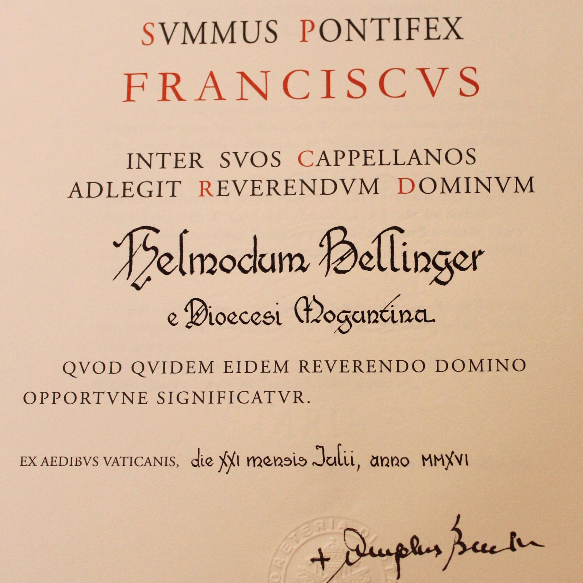 Bellinger Monsignore