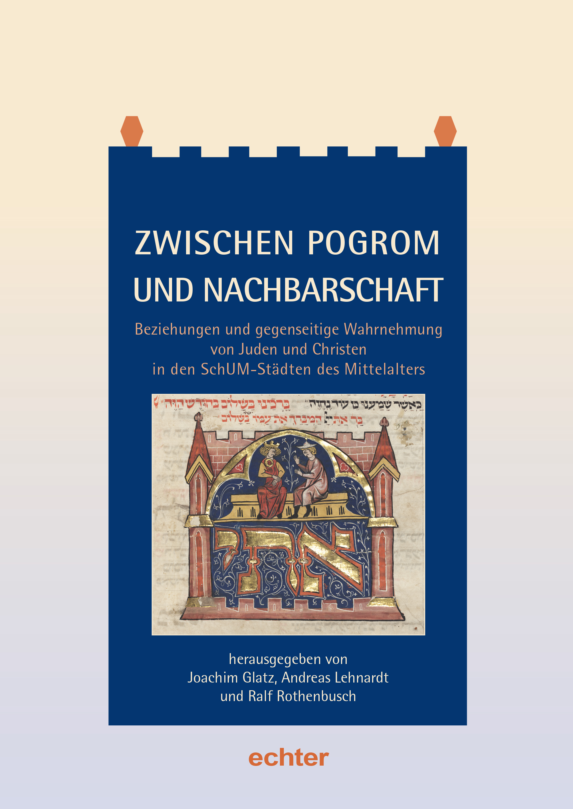 Cover des neuen Jahrbuchs des Bistums Mainz mit dem Titel „Zwischen Pogrom und Nachbarschaft“