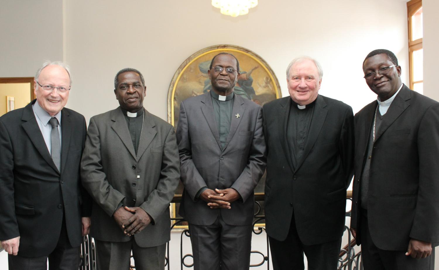 DA Giebelmann und DD Heckwolf mit afrikanischen Bischöfen (c) Bistum Mainz / Matschak