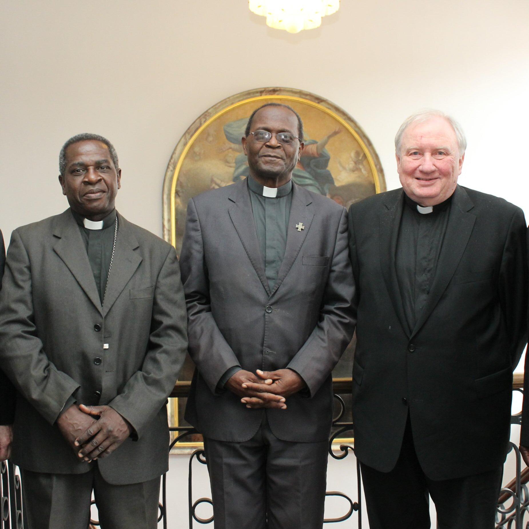 DA Giebelmann und DD Heckwolf mit afrikanischen Bischöfen