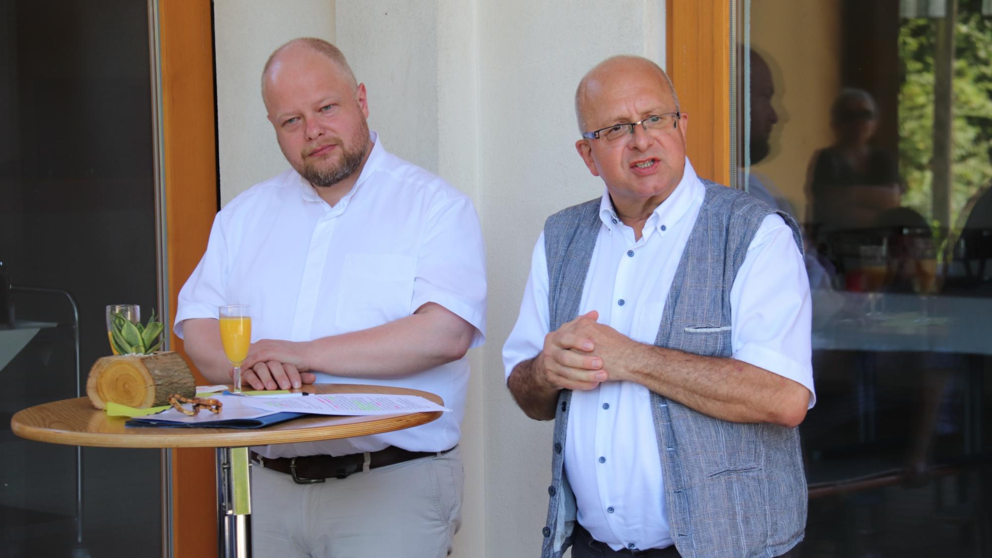 Generalvikar Sebastian Lang (links) und Ordinariatsdirektor Michael Wagner-Erlekam