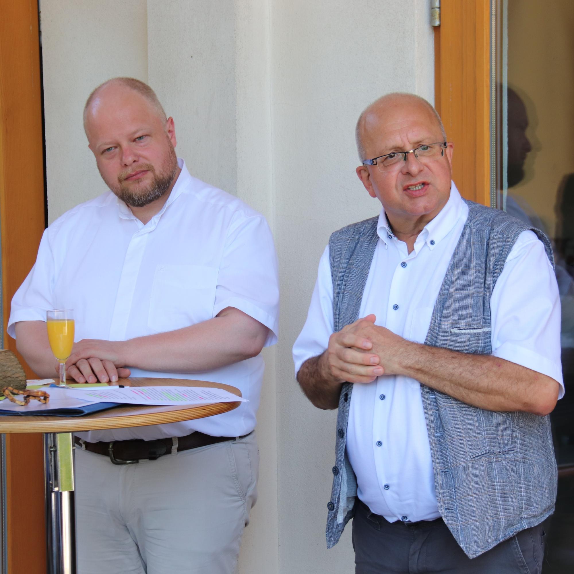 Generalvikar Sebastian Lang (links) und Ordinariatsdirektor Michael Wagner-Erlekam