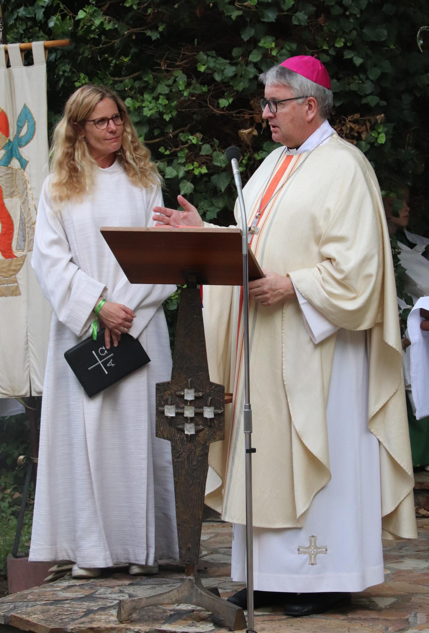 Dialogpredigt von Christine Wüst-Rocktäschel und Bischof Kohlgraf (c) Bistum Mainz/Hoffmann