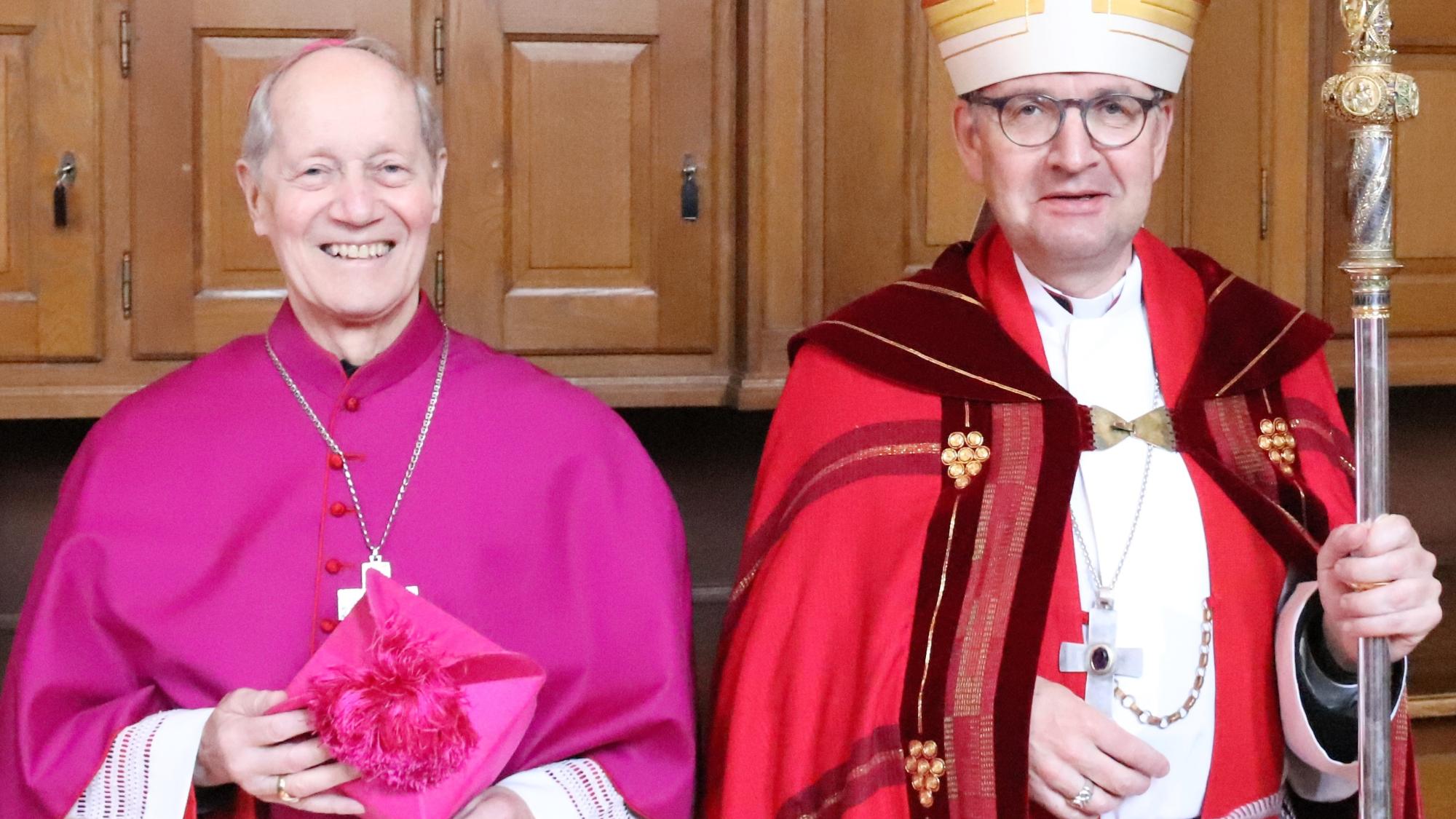 Weihbischof em. Franziskus Eisenbach mit Bischof Peter Kohlgraf