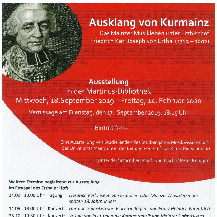 Plakat zur Erthal-Ausstellung