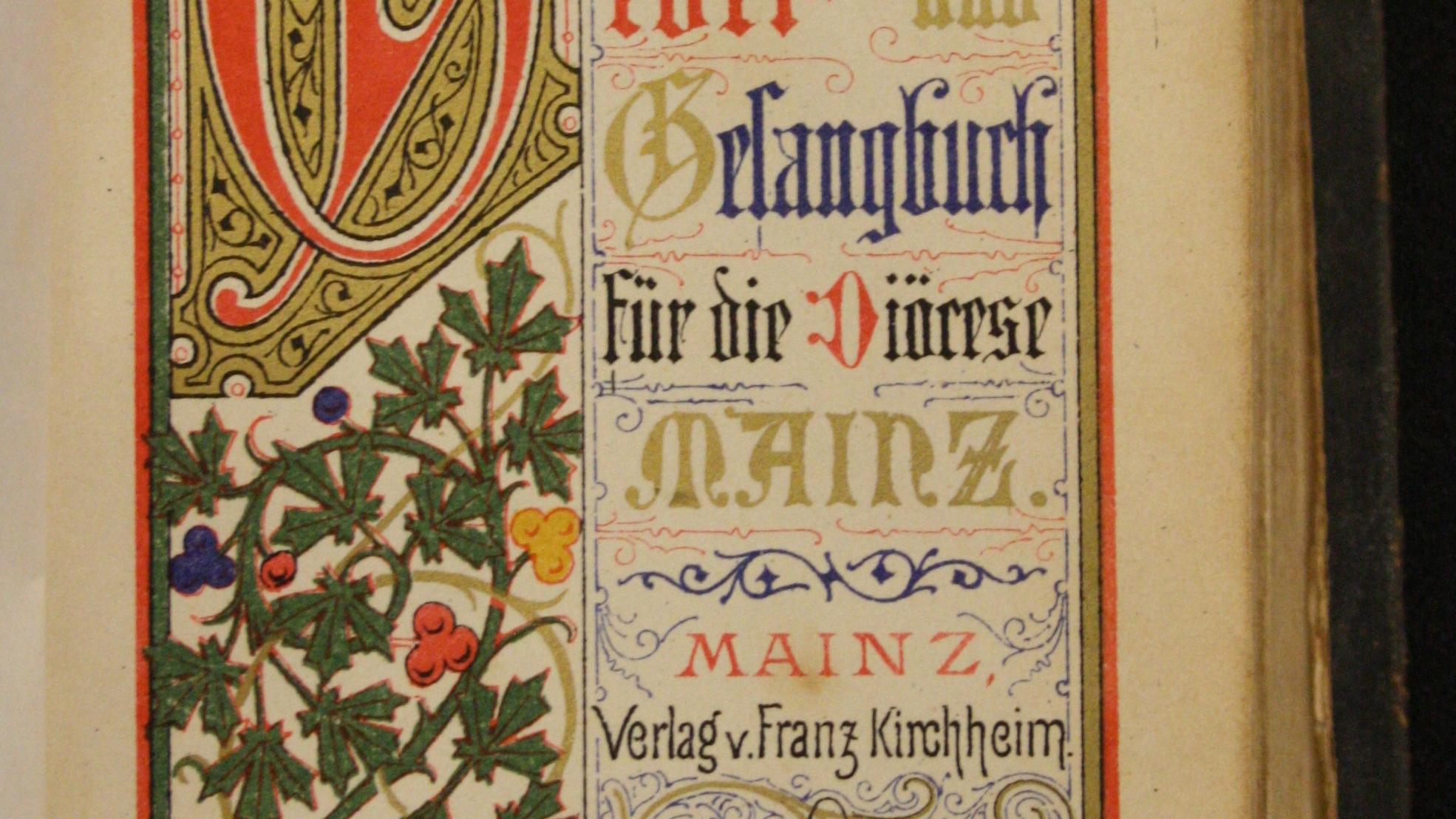 Kettelersches Gesangbuch aus dem Jahr 1874