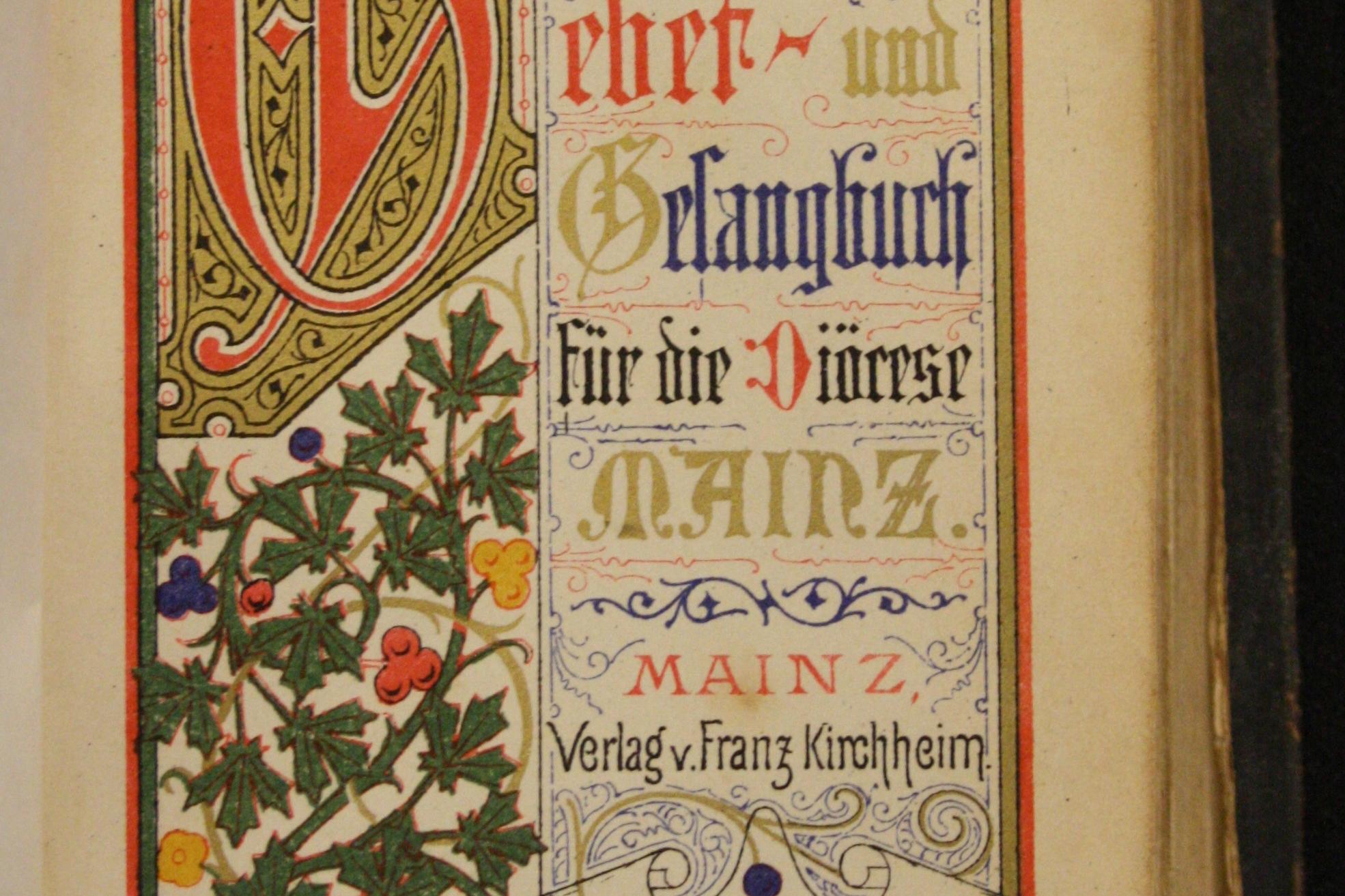 Kettelersches Gesangbuch aus dem Jahr 1874