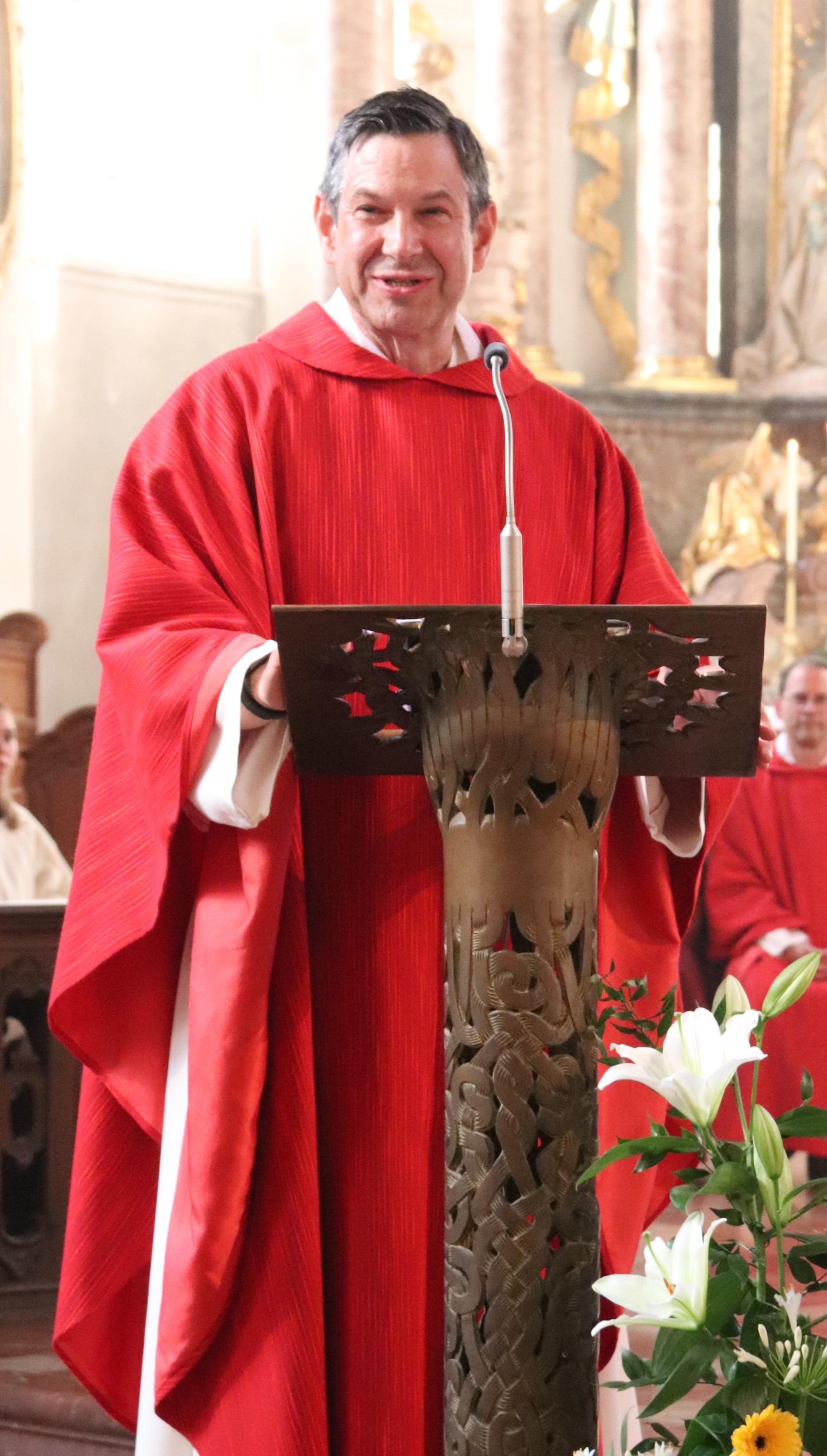 Pfarrer Markus Konrad verabschiedet sich. Er ist seit 1. April in der Militärseelsorge in Zweibrücken tätig (c) Bistum Mainz/Hoffmann