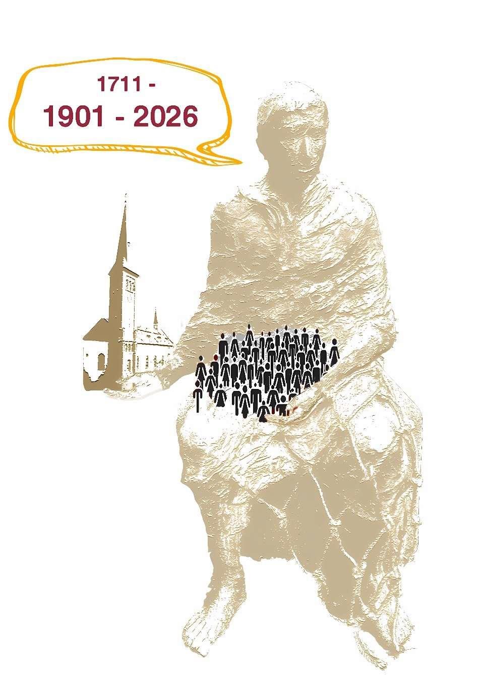 Das Logo zum Jubiläum von St. Andreas in Klein-Winternheim (c) Pastoralraum Nieder-Olm