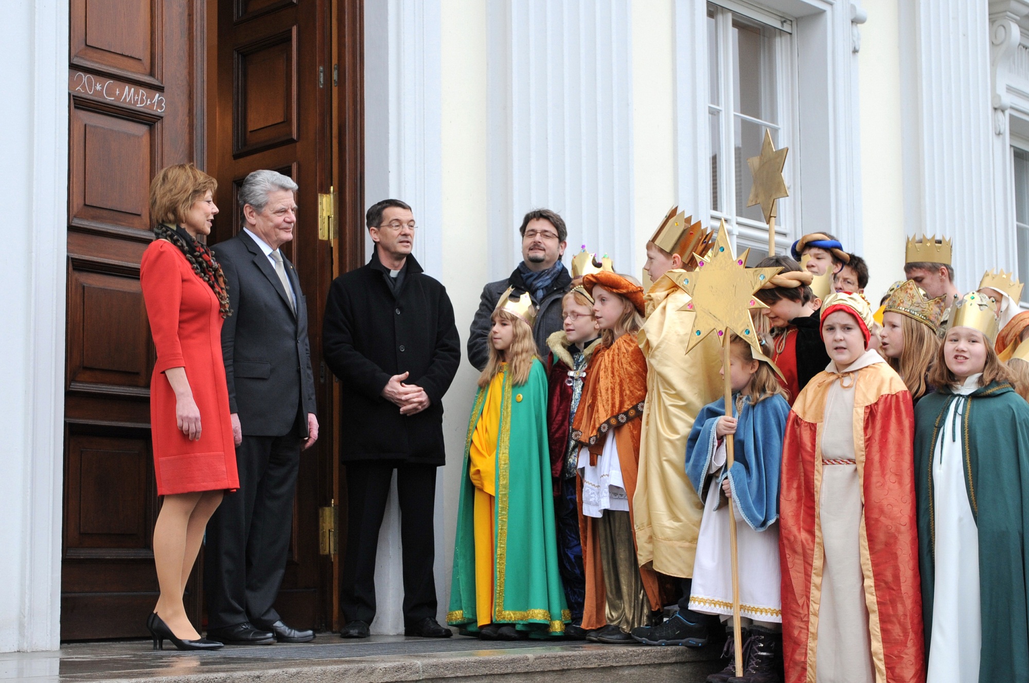 Mainzer Sternsinger beim Bundespräsidenten (c) Kindermissionswerk (Ersteller: Kindermissionswerk)