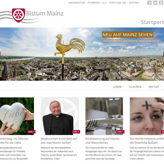 Neue Startseite bistummainz.de